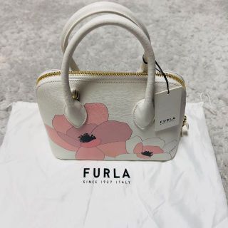 【新品】FURLA フルラ マグノリア 花柄 ハンドバッグ ショルダーバッグ