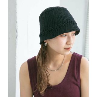 ケービーエフ(KBF)の【BLACK】チューリップニットHAT(ハット)