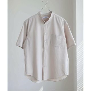 ベーセーストック(B.C STOCK)の【ベージュ】REGULAR バンドカラー半袖シャツ(シャツ)