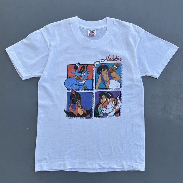 【美品】90s Disney アラジン world on ice tシャツ