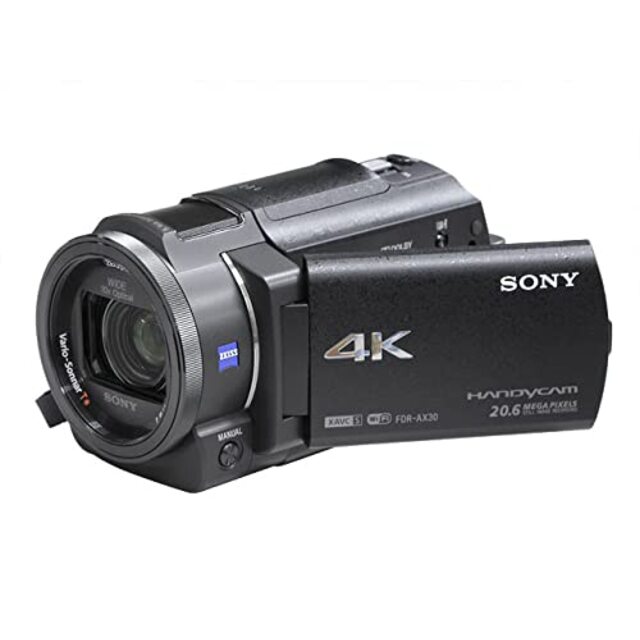 SONY 4Kビデオカメラ Handycam FDR-AX30 ブラック 光学10倍 FDR-AX30-B-