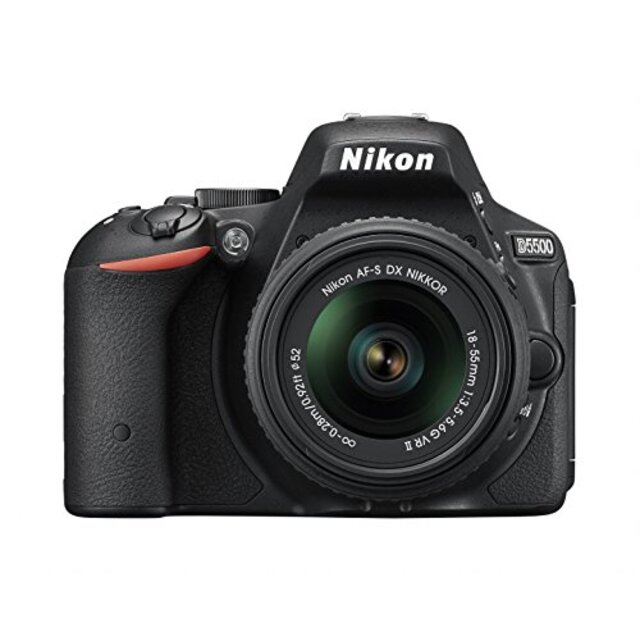 Nikon デジタル一眼レフカメラ D5500 18-55 VRII レンズキット ブラック 2416万画素 3.2型液晶 タッチパネル D5500LK18-55BK qqffhab