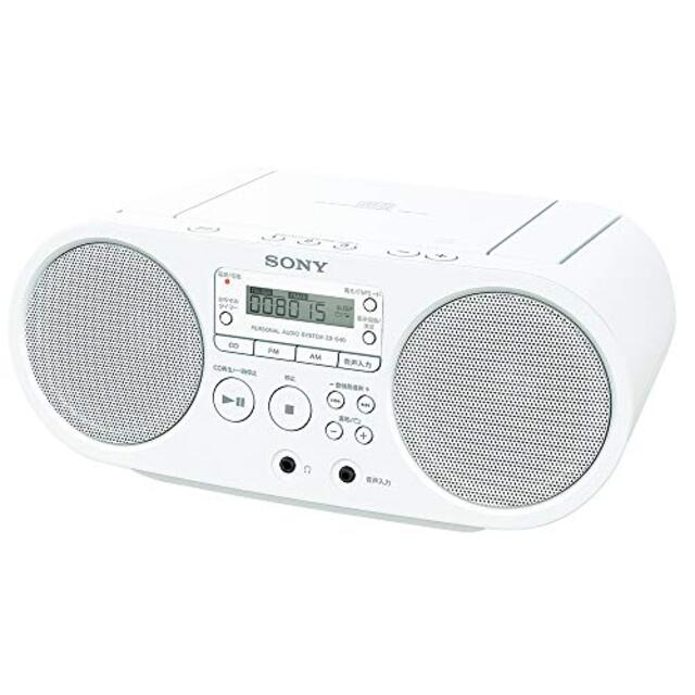 ソニー SONY CDラジオ ZS-S40 : FM/AM/ワイドFM対応 ホワイト ZS-S40 W qqffhab
