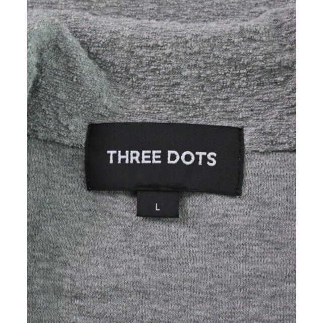 three dots(スリードッツ)のthree dots スリードッツ ジャケット L グレー 【古着】【中古】 メンズのジャケット/アウター(その他)の商品写真