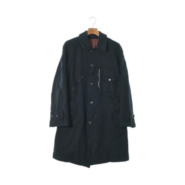 COMME des GARCONS HOMME ステンカラーコート M 濃紺