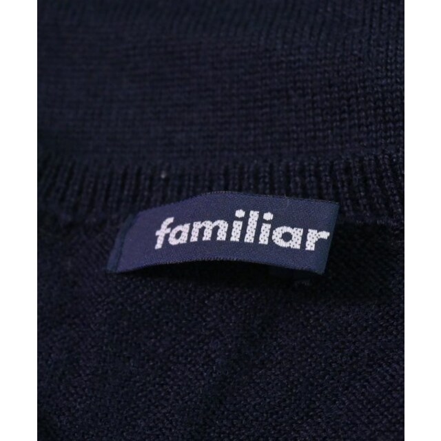 familiar(ファミリア)のfamiliar ファミリア ニット 120 紺 【古着】【中古】 キッズ/ベビー/マタニティのキッズ服女の子用(90cm~)(ニット)の商品写真