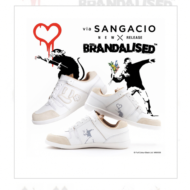 『via SANGACIO×BRANDALISED』バンクシーコラボスニーカー レディースの靴/シューズ(スニーカー)の商品写真