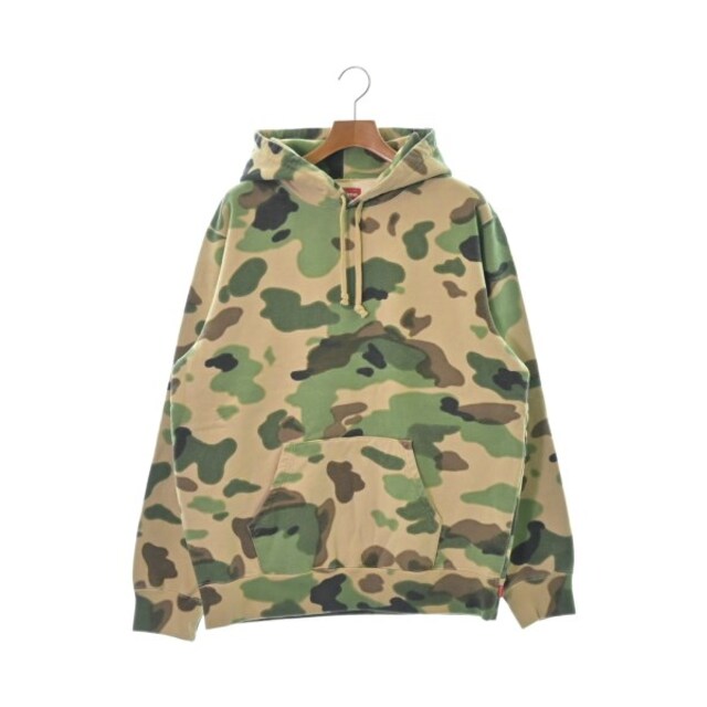 Supreme シュプリーム パーカー L ベージュxカーキx茶等(迷彩) 【古着