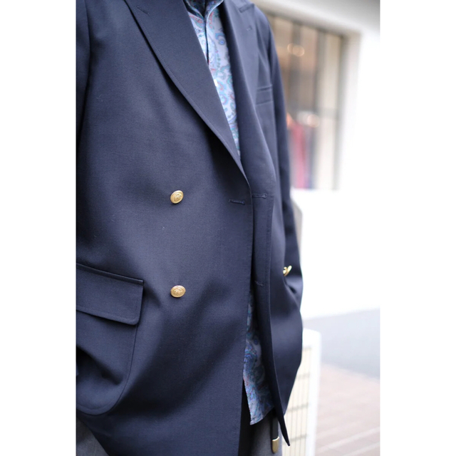 J.PRESS(ジェイプレス)の美品　J.PRESS  4B BAGGY BLAZER 紺ブレ　ダブルブレザー メンズのジャケット/アウター(テーラードジャケット)の商品写真