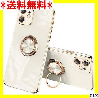 ４ JOOBOY iPhone12 Mini ケース リン 4 ホワイト 369(モバイルケース/カバー)