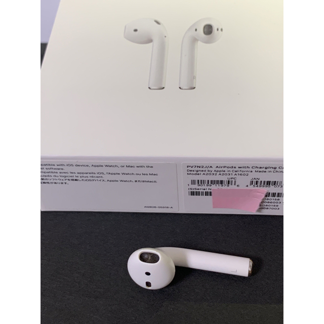 Apple Bluetoothワイヤレスイヤホン AirPods PV7N2J…