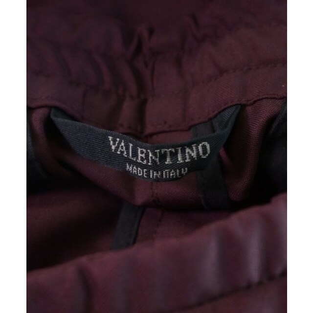 VALENTINO ヴァレンティノ スラックス 44(S位) 赤なし光沢
