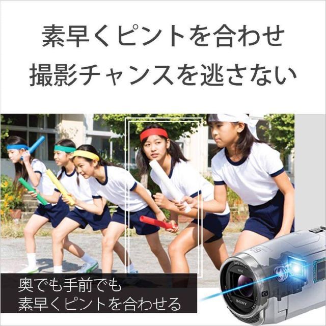 ソニー ビデオカメラ Handycam HDR-CX680 レッド