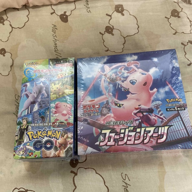 ポケモンカードゲーム　フュージョンアーツ　ポケモンGO 各1box 新品未開封