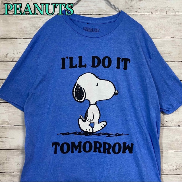 PEANUTS(ピーナッツ)の【入手困難】PEANUTS スヌーピー　Tシャツ　XL一点物　キャラクター メンズのトップス(Tシャツ/カットソー(半袖/袖なし))の商品写真