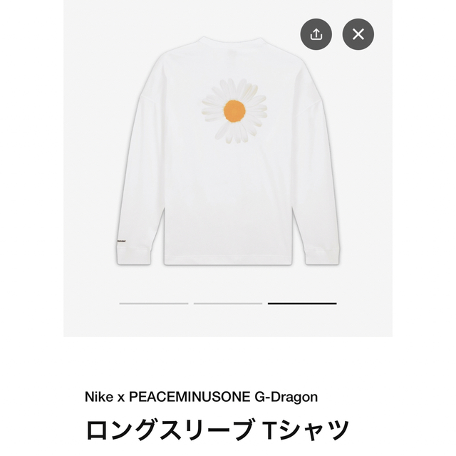 【S】PEACEMINUSONE PMO NIKE LS Tee White