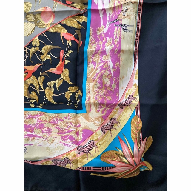 お1人様1点限り】 HERMES スカーフ TROPIQUES エルメス カレ90