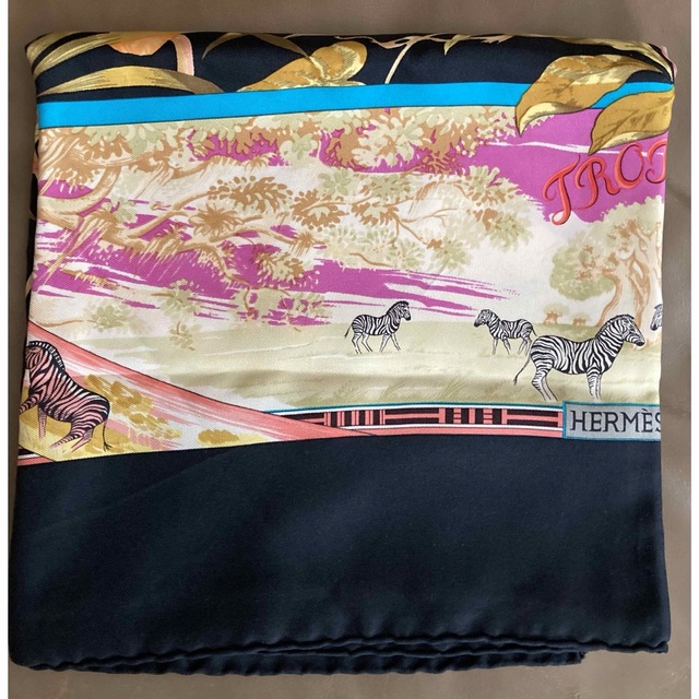 お1人様1点限り】 HERMES スカーフ TROPIQUES エルメス カレ90
