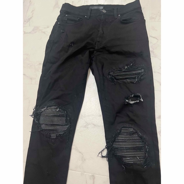 AMIRI - amiri アミリ ショットガン バイカーデニムパンツ 29 スキニー