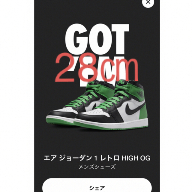 Nike Air Jordan 1 Black and Lucky Green
