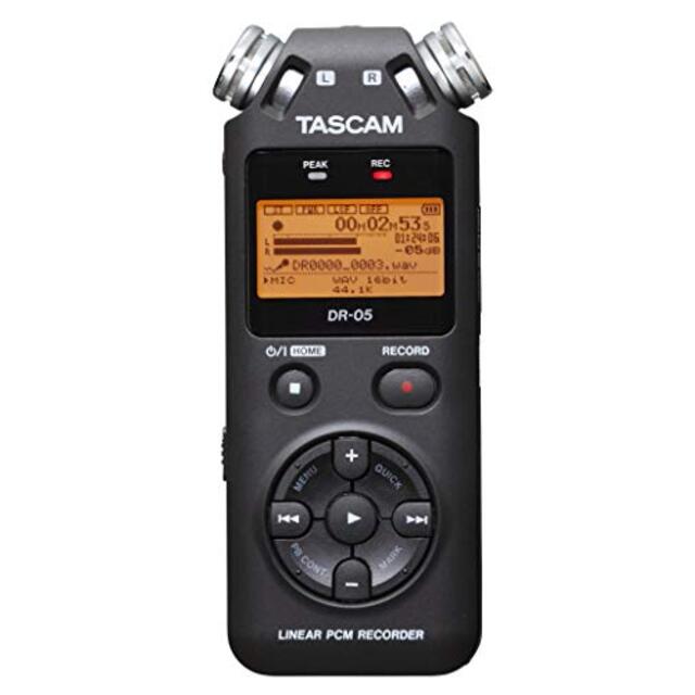 TASCAM リニアPCMレコーダー ブラック DR-05 g6bh9ry3〜5日程度でお届け海外在庫