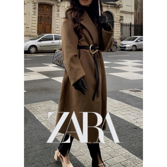 ZARA - 【ZARA】 ザラ 美品 オーバーサイズ チェスターコート ロング ...