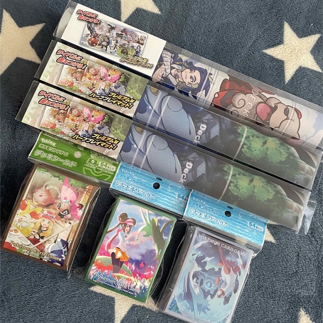 ポケモン - ☆ポケモン【ラバープレイマット✖︎3 デッキシールド✖︎3