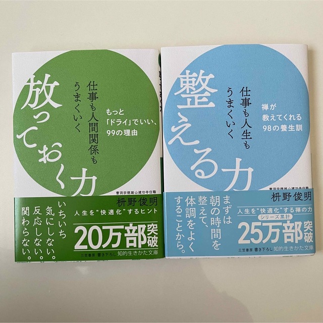 放っておく力　整える力　2冊セット　 エンタメ/ホビーの本(その他)の商品写真