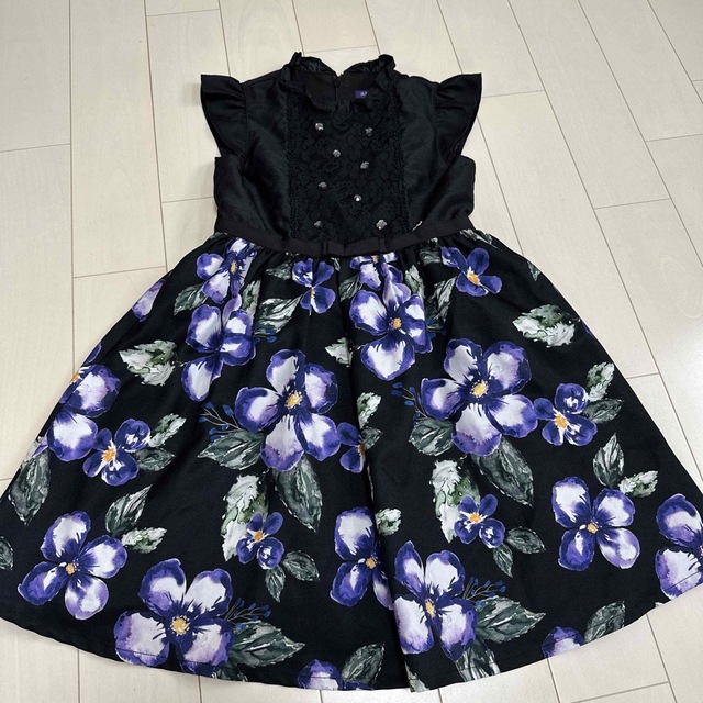 キッズ服女の子用(90cm~)ANNA SUI mini★ドレスワンピ130ビジュー★アナスイミニ