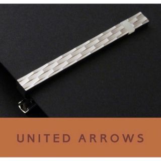 ユナイテッドアローズ(UNITED ARROWS)の4022◆ユナイテッドアローズ◆ネクタイピン◆シルバー×白蝶貝◆タイピン◆新品(ネクタイピン)