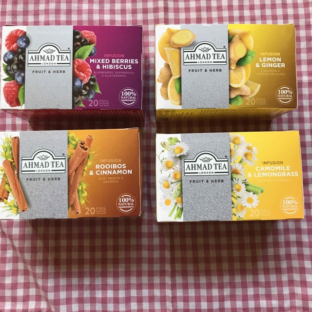 アーマッド紅茶★お試し８pハーブティー4種各2袋AHMADノンカフェイン 食品/飲料/酒の飲料(茶)の商品写真