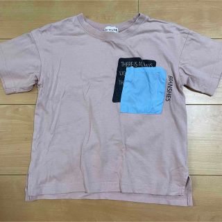 ブランシェス(Branshes)のブランシェス　胸ポケット半袖Tシャツ　110㎝　ピンク(Tシャツ/カットソー)