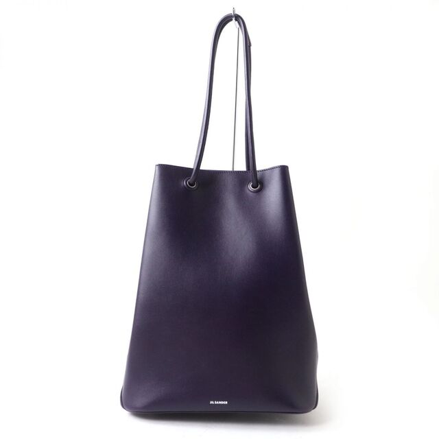 美品◎イタリア製 JIL SANDER ジルサンダー J-SHOPPER SM TOTE BAG J-ショッパー レザー トート ショルダーバッグ パープル 紫 保管袋付き