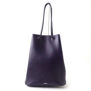 ジルサンダー(Jil Sander)の美品◎イタリア製 JIL SANDER ジルサンダー J-SHOPPER SM TOTE BAG J-ショッパー レザー トート ショルダーバッグ パープル 紫 保管袋付き(トートバッグ)