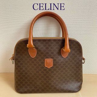 セリーヌ(celine)のCELINE☆オールドセリーヌ/マカダム柄ハンドバッグ/レトロ/通勤通学/(ハンドバッグ)