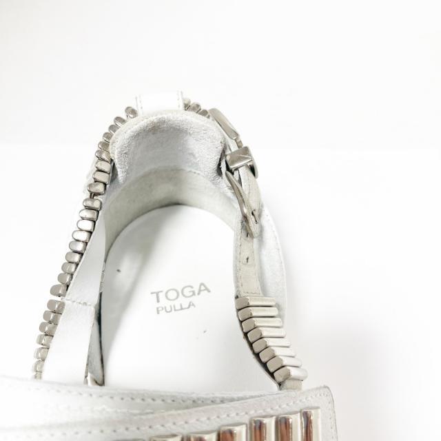 トーガプルラ サンダル 38 - 白×シルバー レディースの靴/シューズ(サンダル)の商品写真
