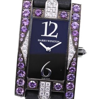 ハリーウィンストン(HARRY WINSTON)のハリーウィンストン HARRY WINSTON 310LQW アヴェニュー K18WG パープルサファイヤ クォーツ レディース _744823(腕時計)