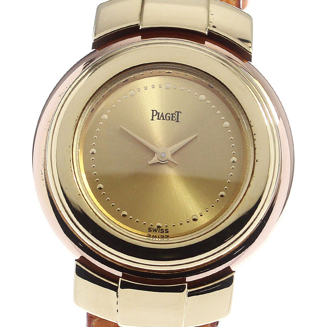 ピアジェ PIAGET K18YG/PG クォーツ レディース 良品 _735813