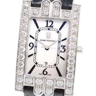 ハリーウィンストン(HARRY WINSTON)のハリーウィンストン HARRY WINSTON 310UQW アヴェニュー K18WG ダイヤベゼル クォーツ レディース 箱・保証書付き_743397(腕時計)