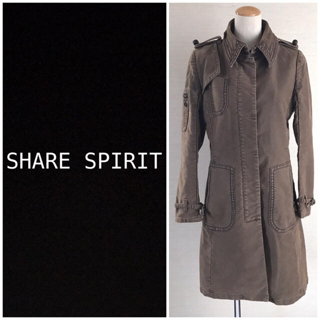 ❤️送料込❤️SHARE SPIRIT ロングコート ミリタリーコート