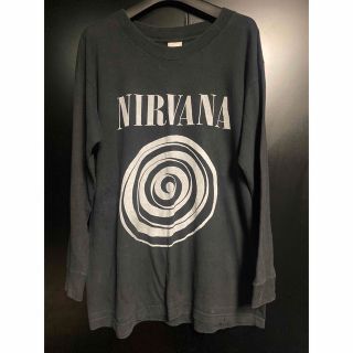 激レア90'S当時物 NIRVANA ロンTシャツ ヴィンテージ カートコバーンの