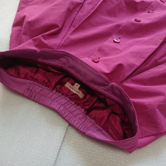 [美品]TOCCA トッカ スカート 4サイズ Lサイズ ピンク パープル 3