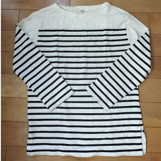 ユニクロ(UNIQLO)のUNIQLO白黒ボーダーロンＴ(Tシャツ(長袖/七分))