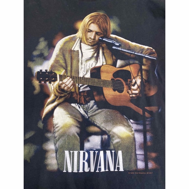 激レア90'S 当時物 NIRVANA  Tシャツ ヴィンテージ　サイズXL メンズのトップス(Tシャツ/カットソー(七分/長袖))の商品写真