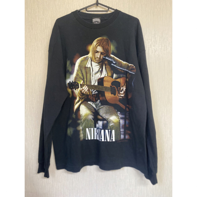 激レア90'S 当時物 NIRVANA  Tシャツ ヴィンテージ　サイズXL メンズのトップス(Tシャツ/カットソー(七分/長袖))の商品写真