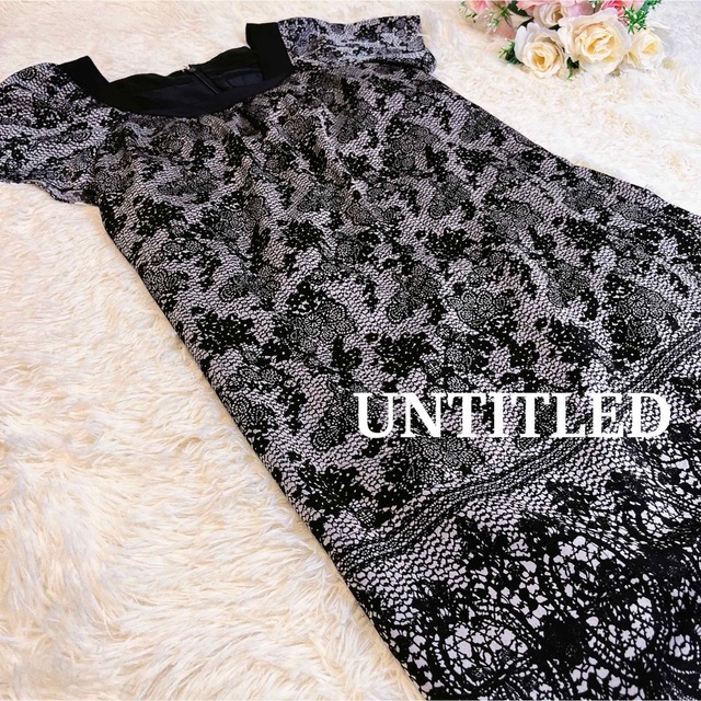 UNTITLED - 【美品】UNTITLED アンタイトル 花柄 総柄 ワンピース Mの ...