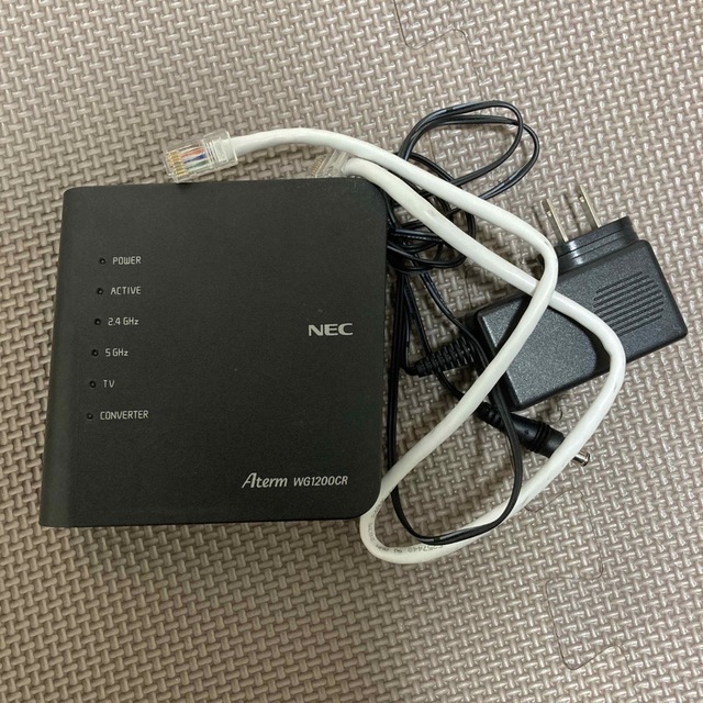 NEC(エヌイーシー)のWG1200CR Wi-Fiルーター　NEC スマホ/家電/カメラのPC/タブレット(PC周辺機器)の商品写真