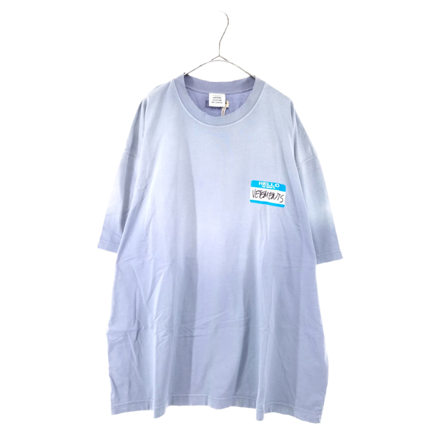 VETEMENTS ヴェトモン 23SS LIMITED EDITION ロゴ 半袖 Tシャツ UE63TR161Y ブラック/イエロー