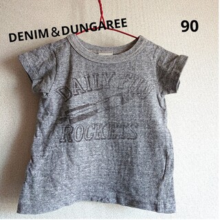 デニムダンガリー(DENIM DUNGAREE)の《DENIM＆DUNGAREE》英字アップリケ Tシャツ(Tシャツ/カットソー)