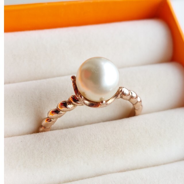 アンティークヴィンテージデザインのパール(真珠)リング レディースのアクセサリー(リング(指輪))の商品写真